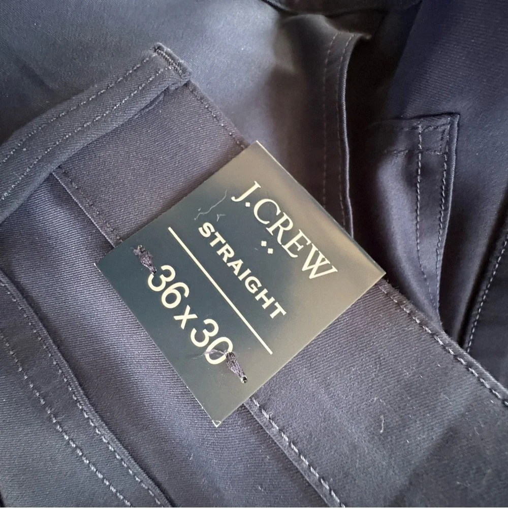 J.Crew Straight Fit Dark Blue Trousers 36x30 - Picture 3 of 7